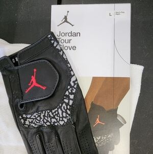 Jordan Black and Red Golf Glove